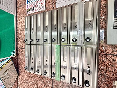 郵便受けも、きちんと管理されています。