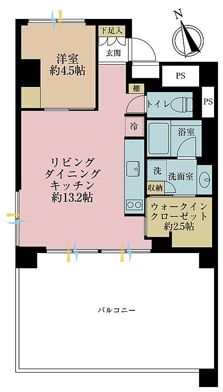 1LDK 間取り