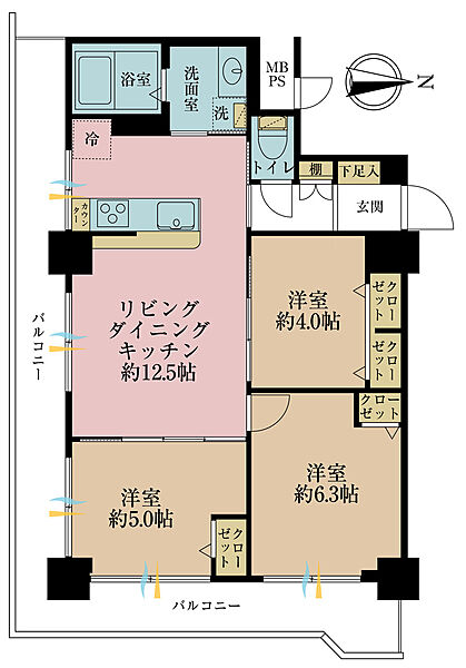 間取りを拡大表示