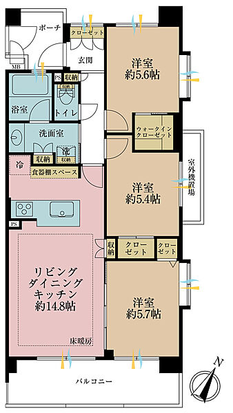 間取りを拡大表示