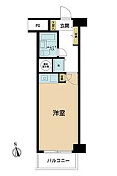 ライオンズステーションプラザ大塚第2 ワンルームの間取図画像