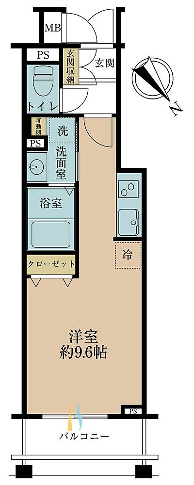 1R 間取り