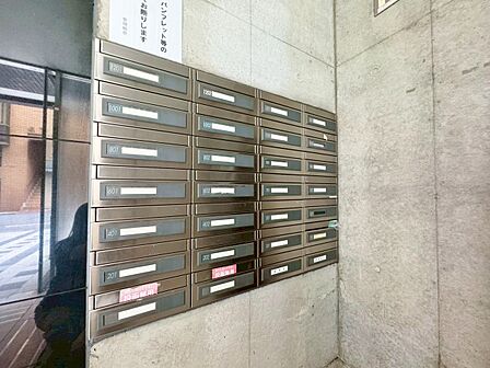 郵便受けも、きちんと管理されています。