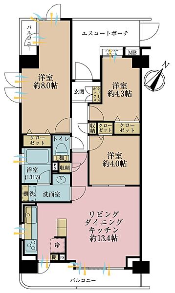 間取りを拡大表示