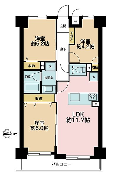 間取りを拡大表示