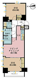東日本橋デュープレックスポーション 2LDKの間取図画像