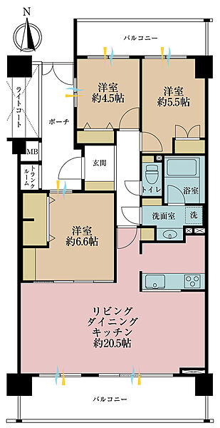 間取りを拡大表示