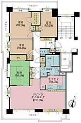 パークシティ本牧G棟 3LDKの間取図画像