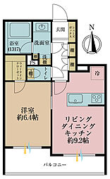 ライオンズ四谷タワーゲート 1LDKの間取図画像
