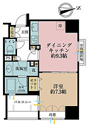 アルシオン浅草国際通り 1LDKの間取図画像