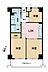 間取り：3DK、専有面積50.28m2、バルコニー面積8.01m2