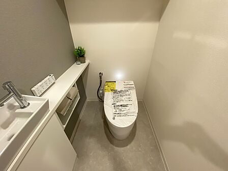 清潔感の高いお手洗い。