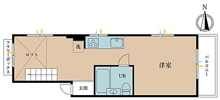 1R 間取り