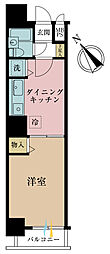 ハイマート入谷 1DKの間取図画像