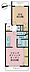間取り：1LDK、専有面積40.16m2、バルコニー面積6.66m2