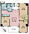 間取り：3LDK、専有面積70.65m2、バルコニー面積6.8m2