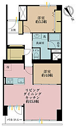 川口アパートメント 2LDKの間取図画像
