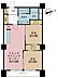間取り：2LDK、専有面積59.4m2、バルコニー面積10.8m2