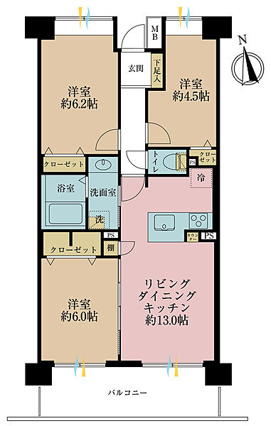 間取りを拡大表示