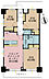 間取り：3LDK、専有面積60m2、バルコニー面積8.99m2