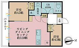 新宿セントビラ永谷 2LDKの間取図画像
