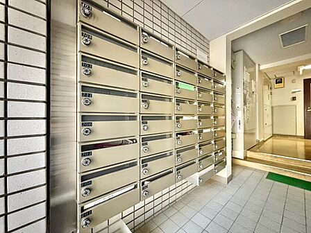 郵便受けも、きちんと管理されています。