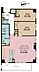 間取り：2LDK、専有面積69.5m2、バルコニー面積8.85m2