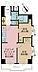 間取り：2LDK、専有面積52.25m2、バルコニー面積6.14m2