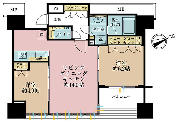 間取りを拡大表示