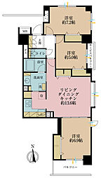 アルティフ・ガーデンズ川崎 3LDKの間取図画像