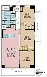 パークハイム東陽町 3LDKの間取図画像