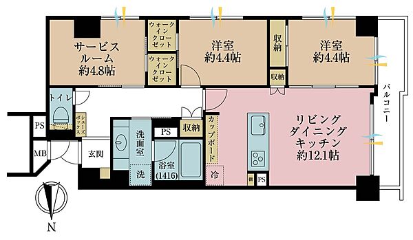 間取りを拡大表示