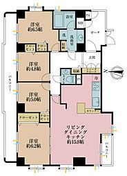 ライオンズステーションプラザ大島 4LDKの間取図画像