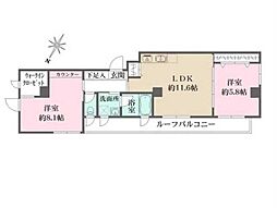 槇の杜 2LDKの間取図画像