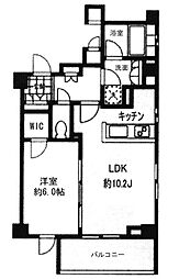 PRIMEURBAN用賀 1LDKの間取図画像