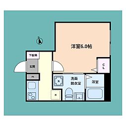 京急本線 追浜駅 徒歩9分の賃貸アパート 2階1Kの間取り
