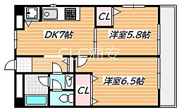 カスタムホームズ浦安 2DKの間取図画像