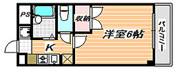 アルカサル浦安 1Kの間取図画像