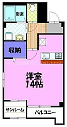 ファイブシティ ワンルームの間取図画像