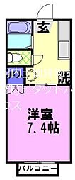 ハイツ高橋A 1Kの間取図画像