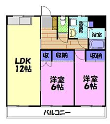 間取図画像 2LDK