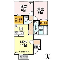 間取図画像 2LDK