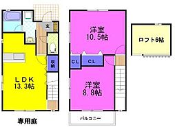 キラテックアテン 2LDKの間取図画像