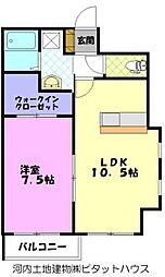 間取図画像 1LDK