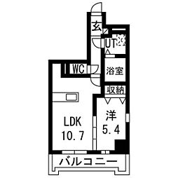 IRIC 1LDKの間取図画像