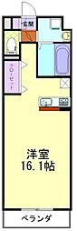 フォルテ 1Kの間取図画像