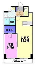 アグレアーブル 1LDKの間取図画像