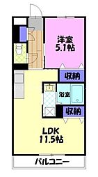 Base 1LDKの間取図画像