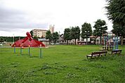 公園「岡本駅前第1公園まで177m」