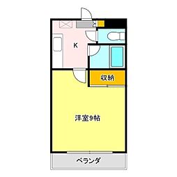 CITYM・56 1Kの間取図画像